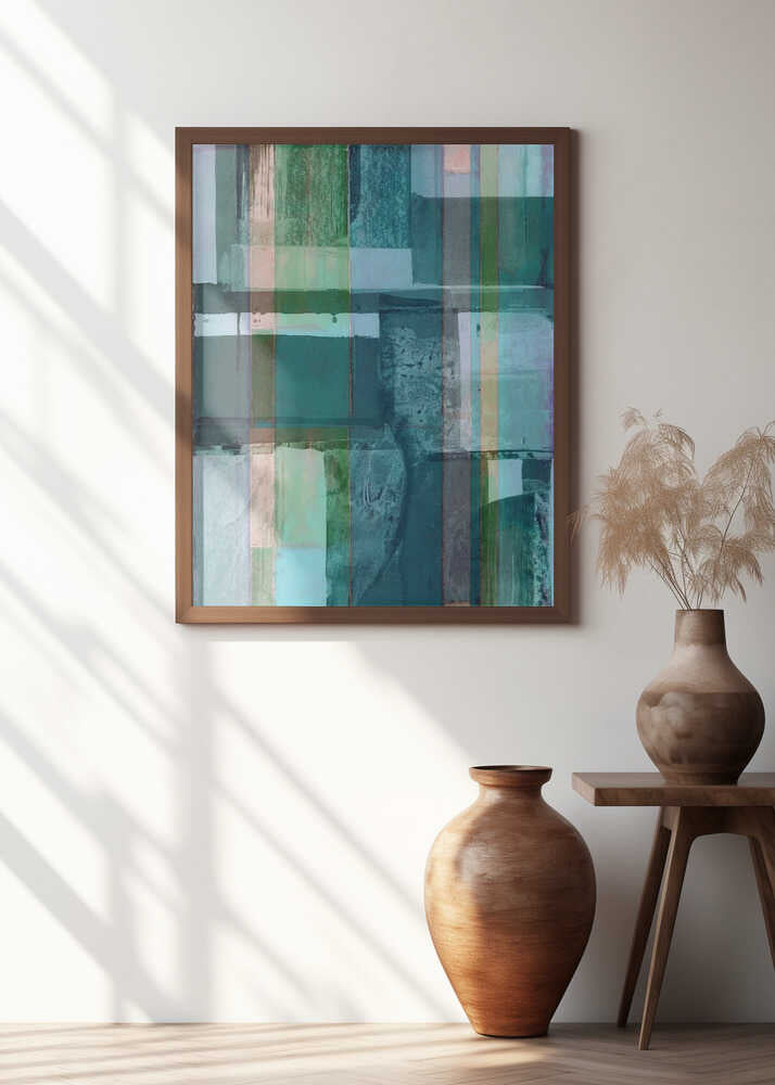 Abstract Shades of Blue and Neutral 1