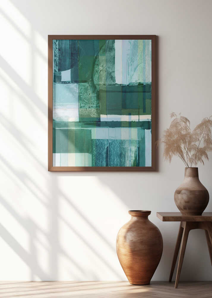 Abstract Shades of Blue and Neutral 2