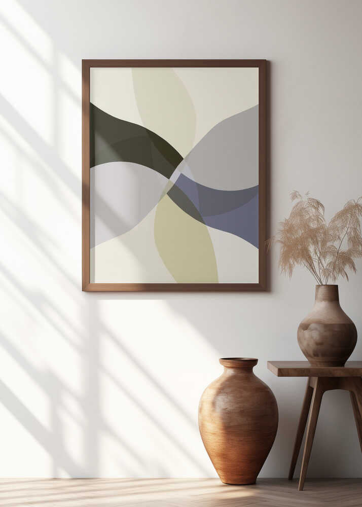Abstract Neutral Shapes Print 3
