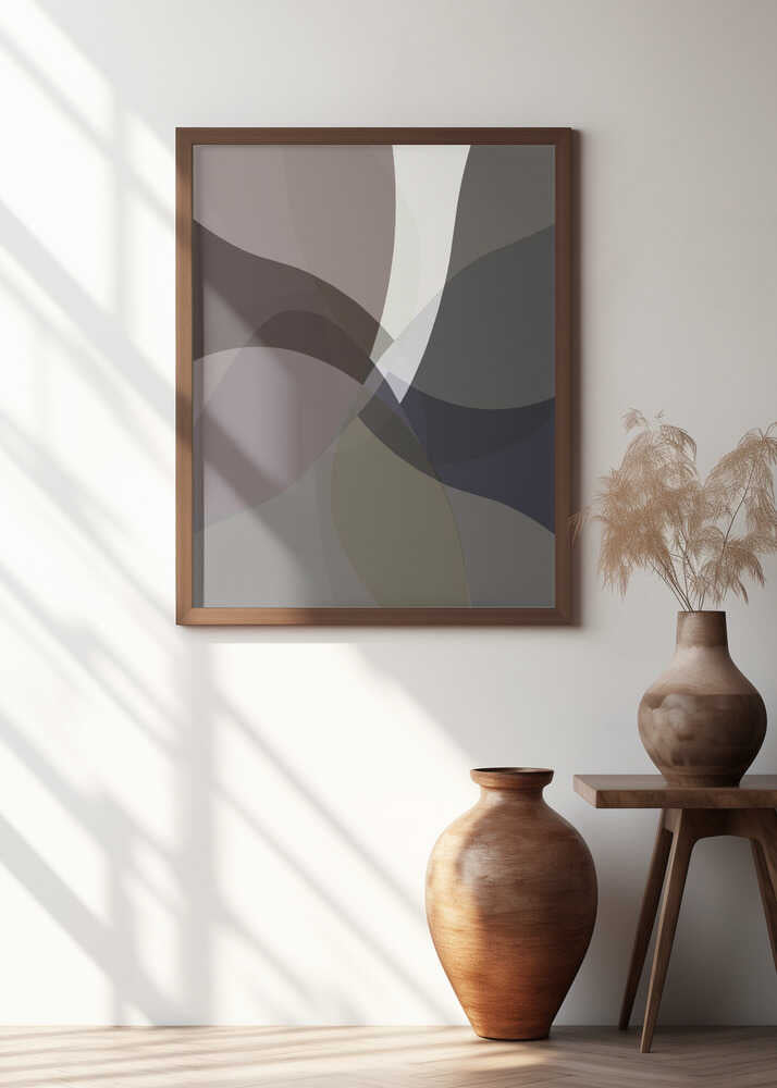 Abstract Neutral Shapes Print 5