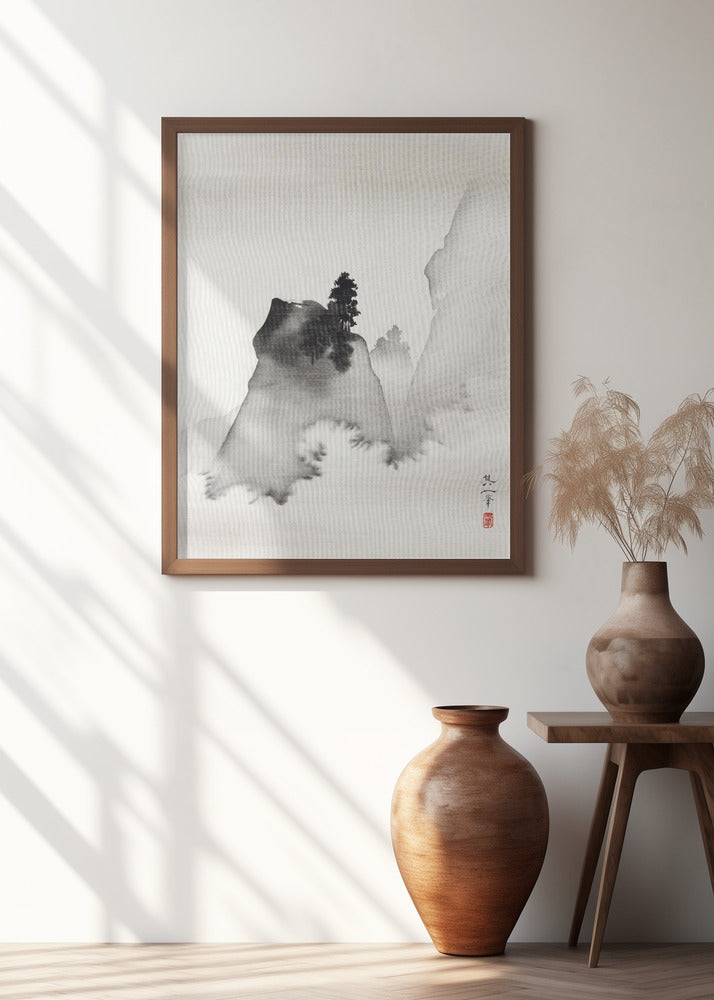 Mountains (right From the Triptych Three Evening Scenes) (19th Century)