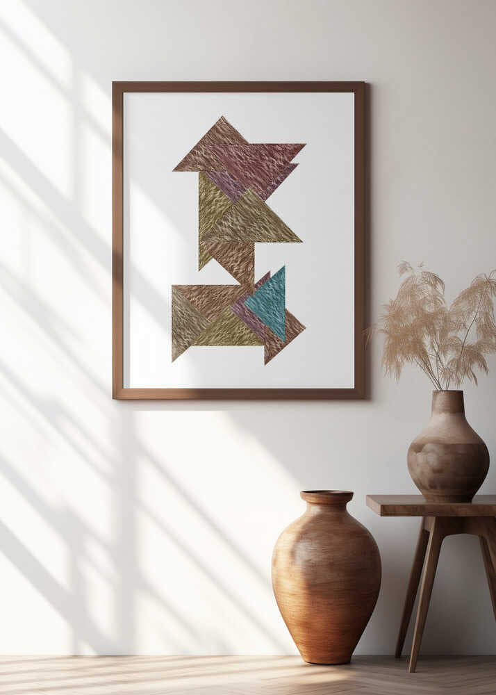 Mocha Textural Abstract 1