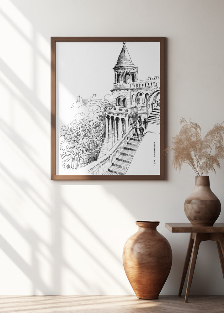 Budapest Fairy Tale Castle, Hungary City Art Print