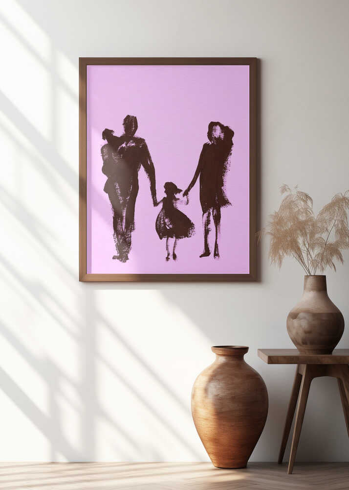Silhouette Family Stroll