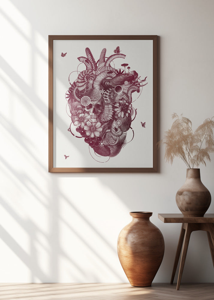 Heart - black and white