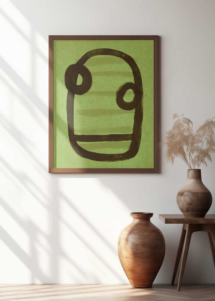 Abstract Lines in Green