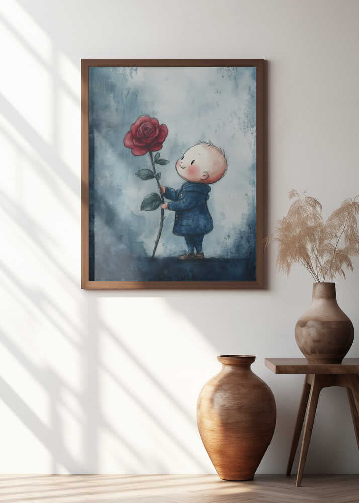 A boy and a rose