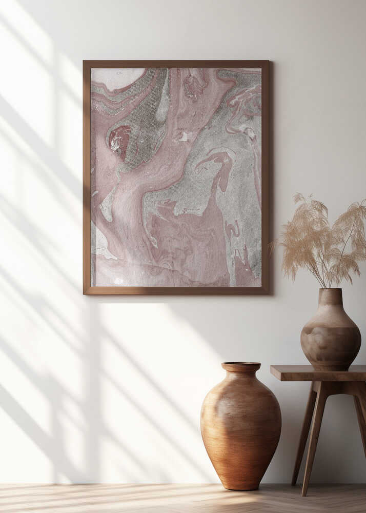 Pink And Gray Marbling Patterns