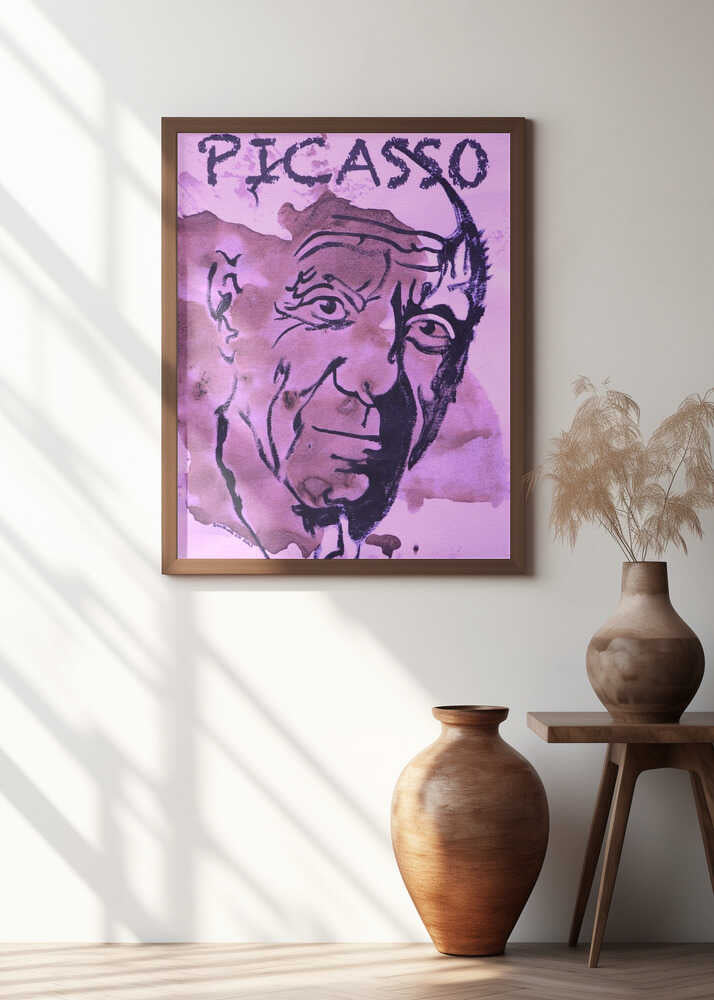 Purplish Picasso Portrait
