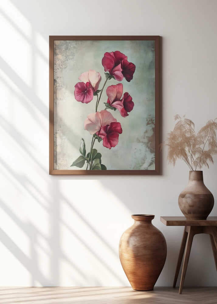 Delicate Sweet Pea Flowers