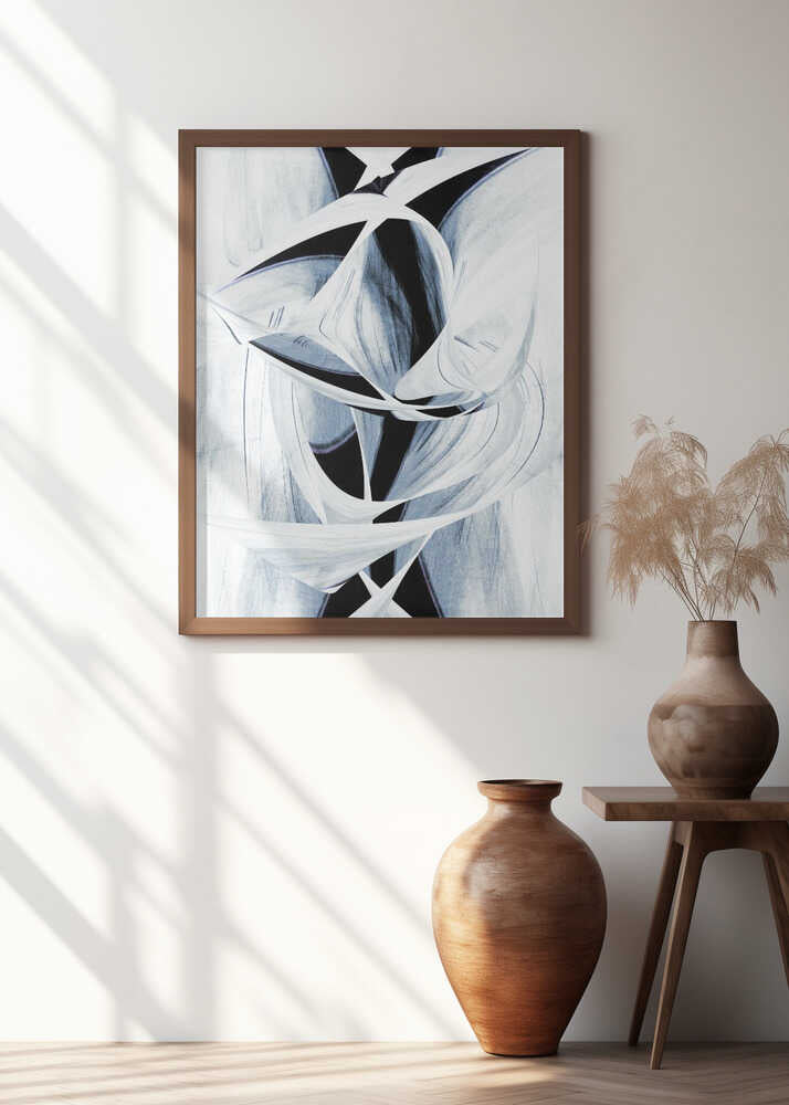 Dynamic Black And White Swirling Patterns