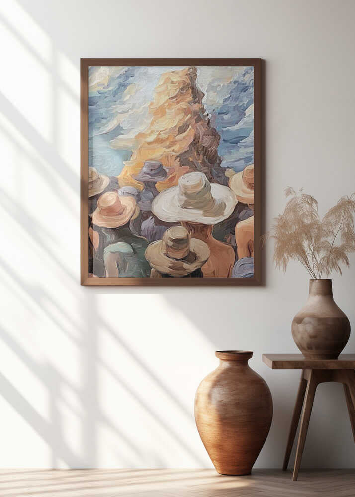 People In Hats Loneliness In the Crowd