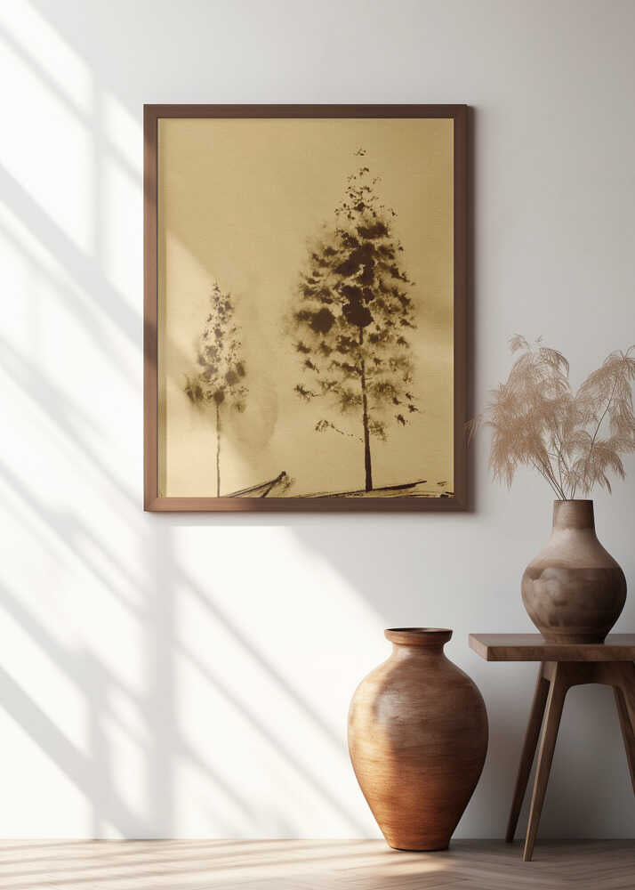 Two Trees Capturing Simplicity And Nature