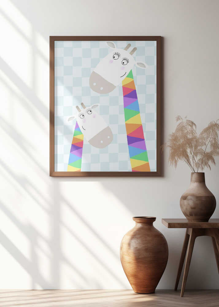 Rainbow Giraffe by Children's Artist Carla Daly