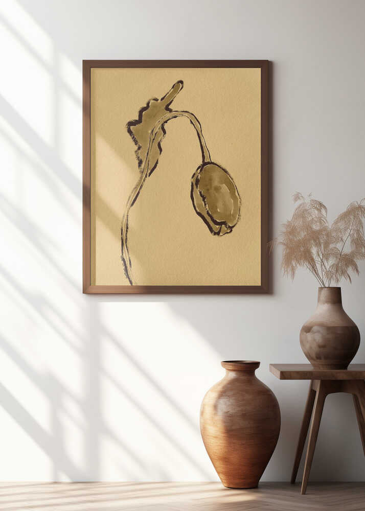 Golden Gourd Silhouette