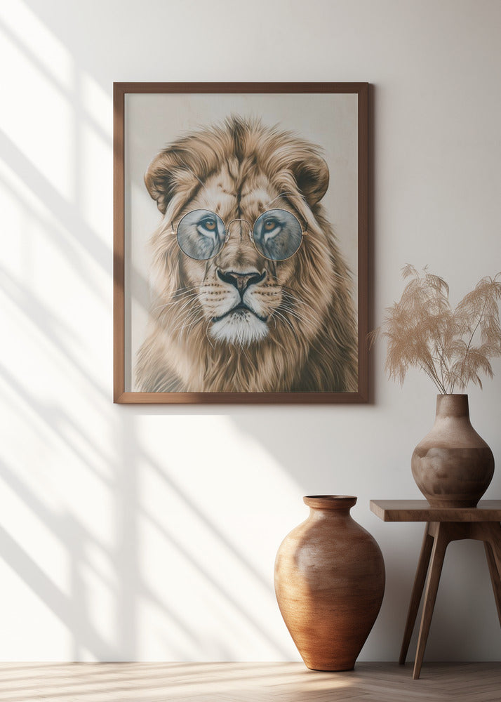Lion in Glasses