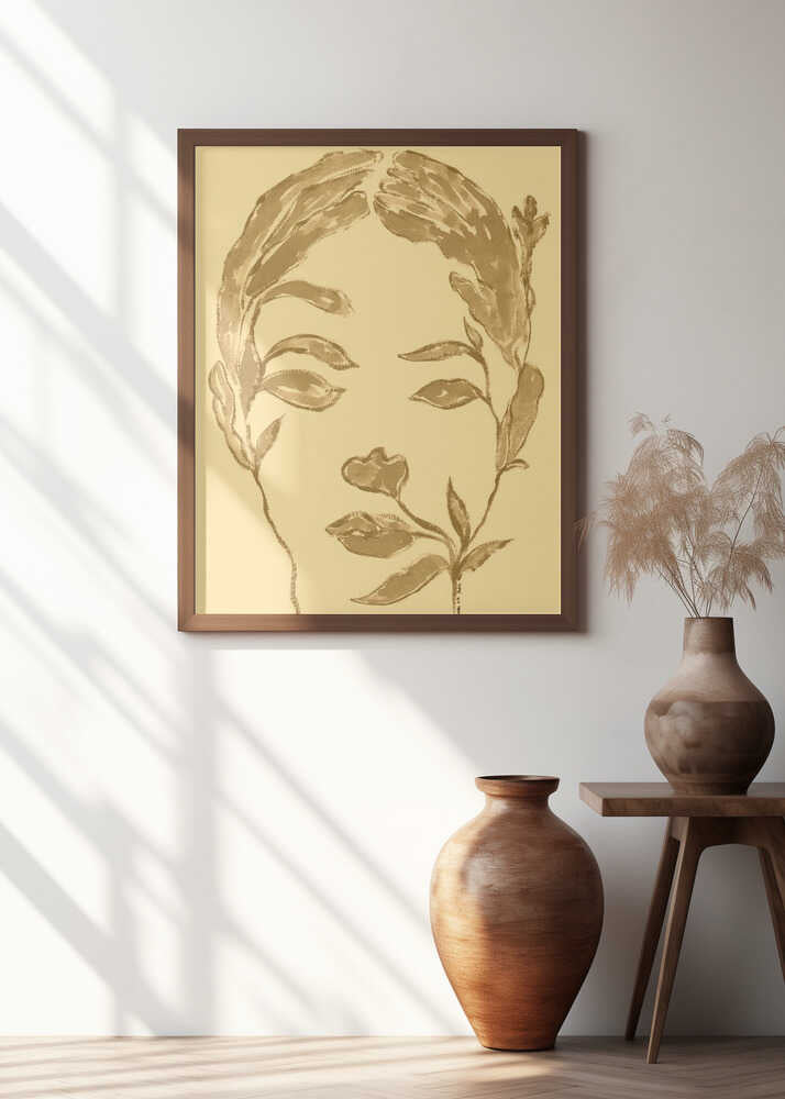 Woman's Face Interwoven