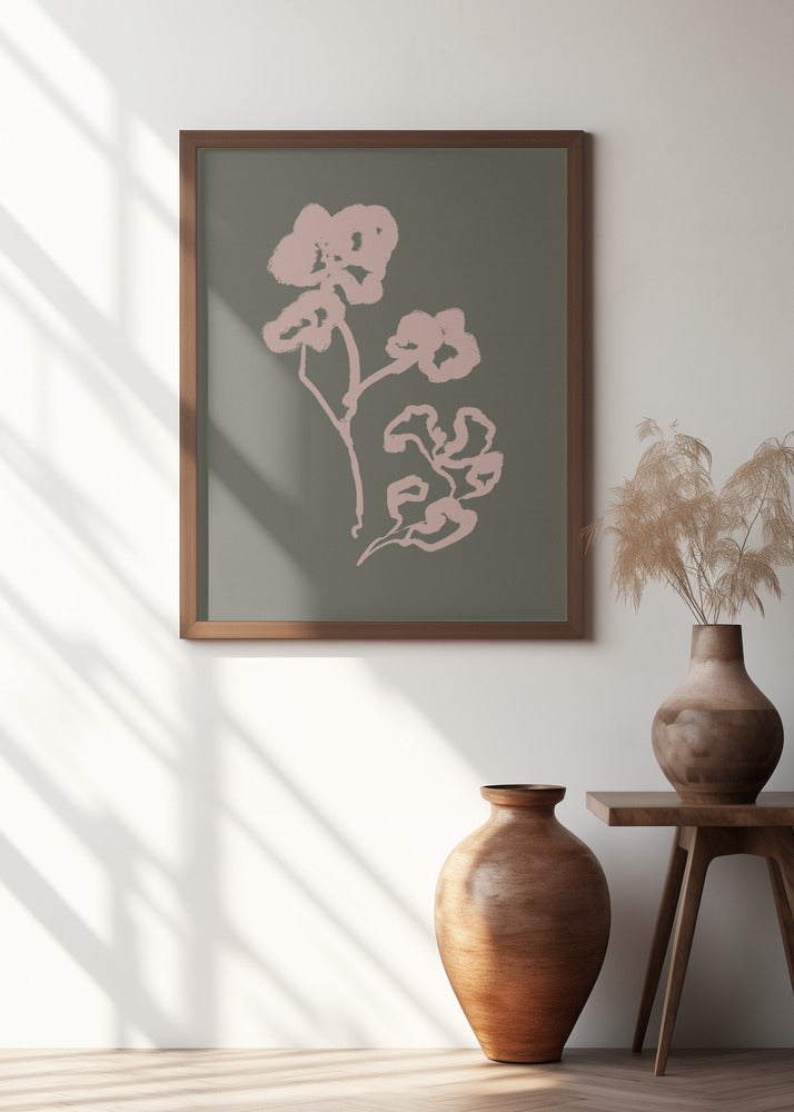 Blush Silhouette Blooms