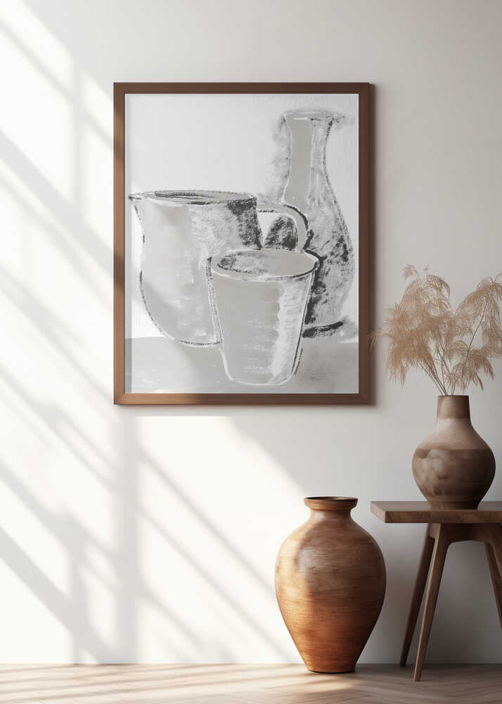 Monochrome Jug Mug and Vase