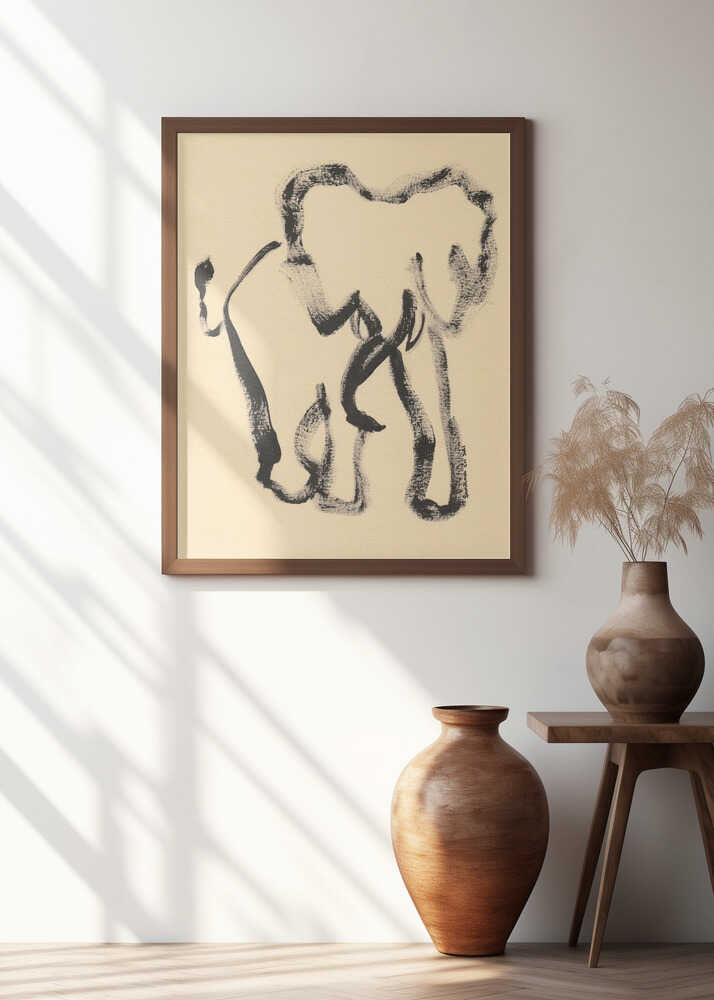 Brushstroke Elephant