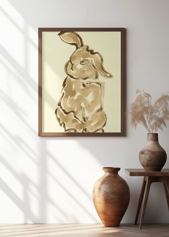 Gentle Rabbit Silhouette