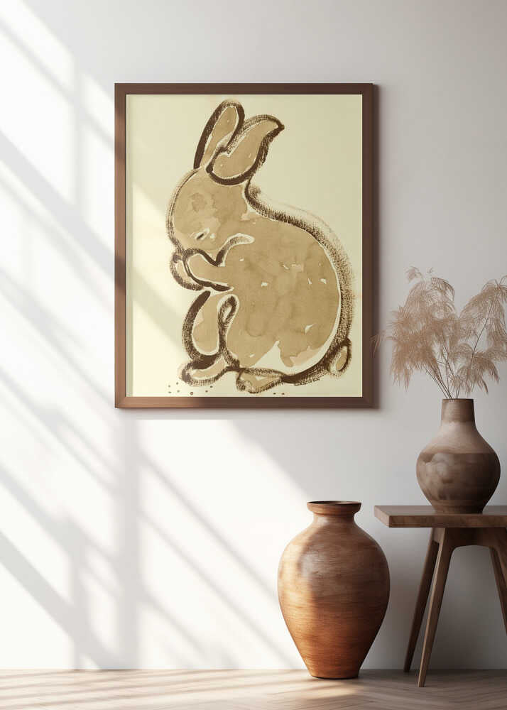 Gentle Rabbit Silhouette