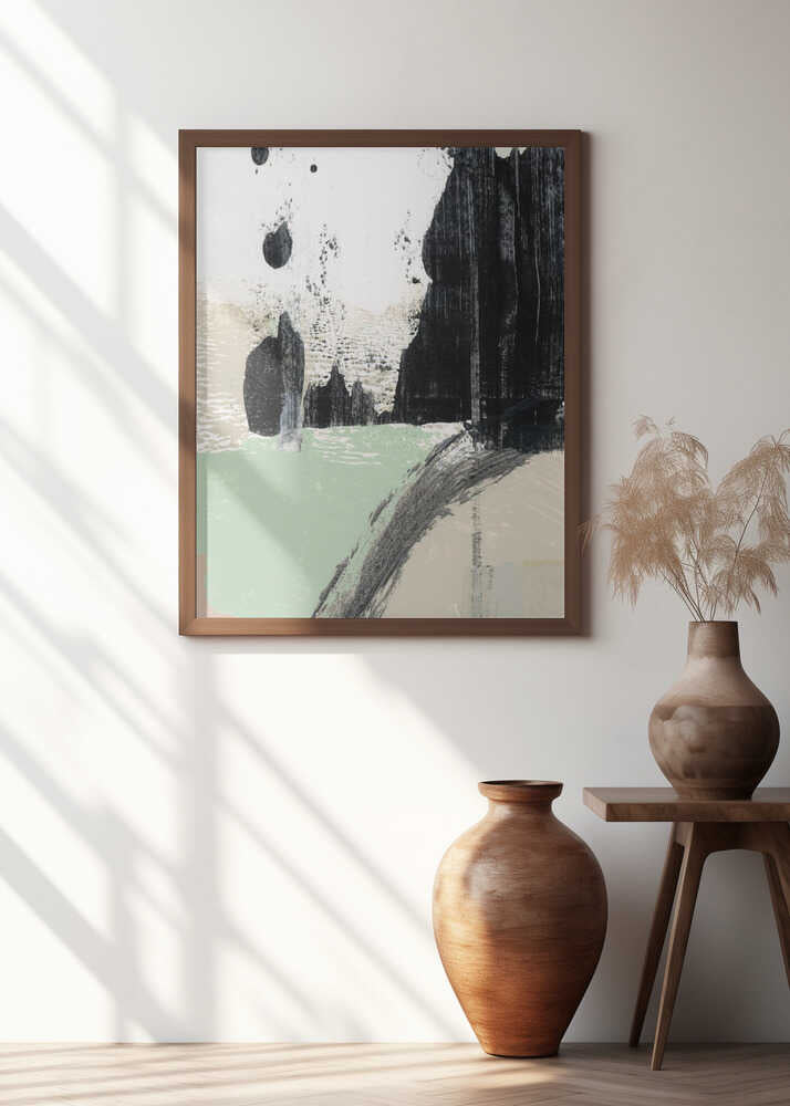 Dynamic Brushstrokes And Monochrome Contrasts