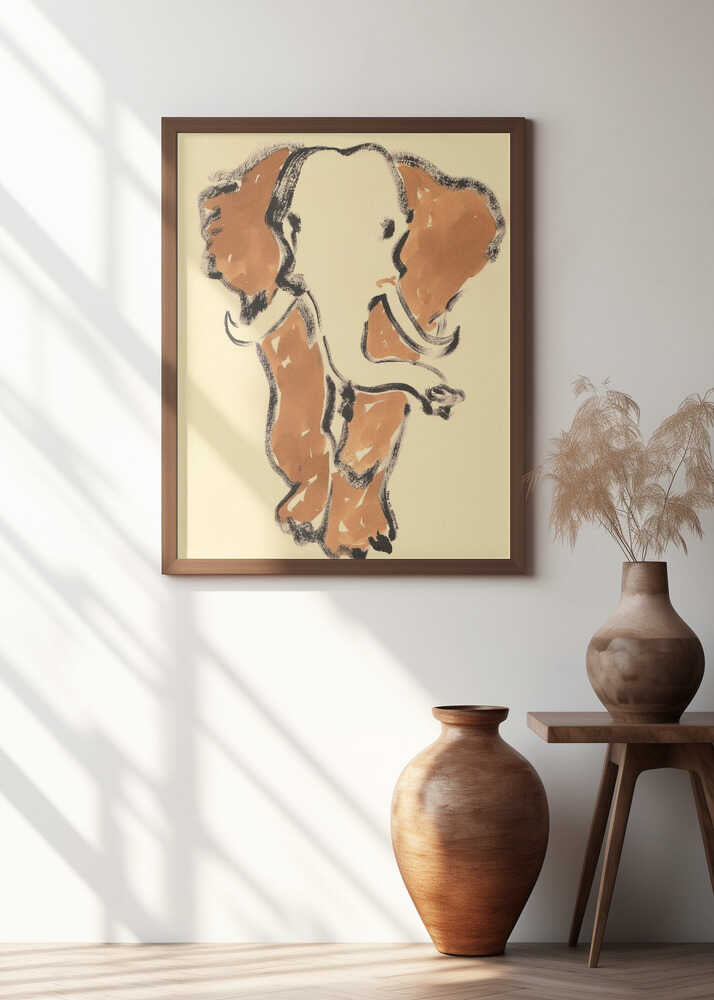 Minimalist Elephant Art