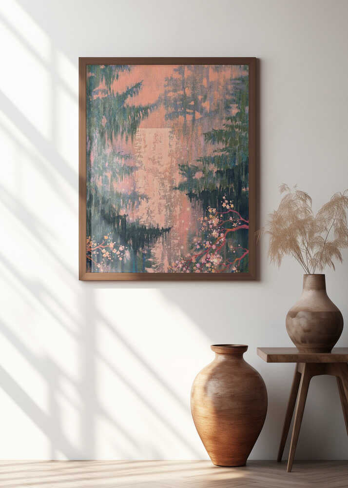 Sakura Waterfall Landscape