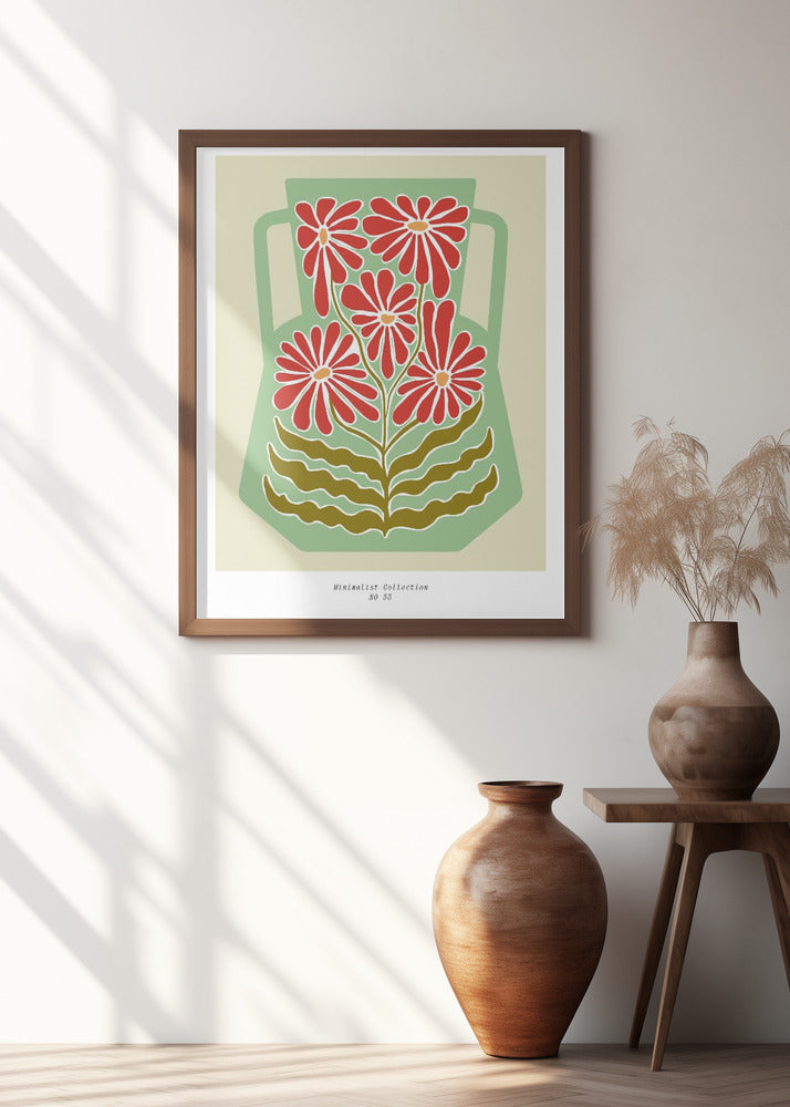 Vibrant Floral Vase
