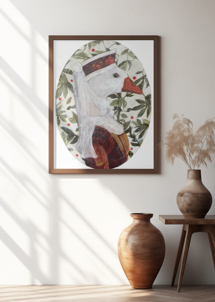 Cata With Green Leafs