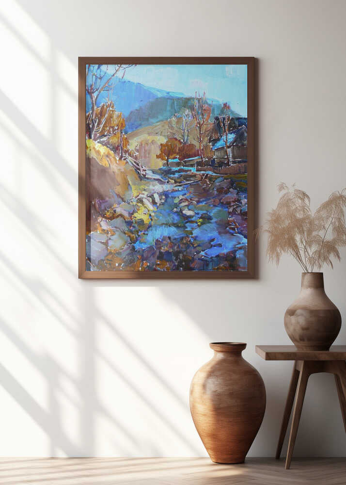 Vibrant Impressionist Spring landscape