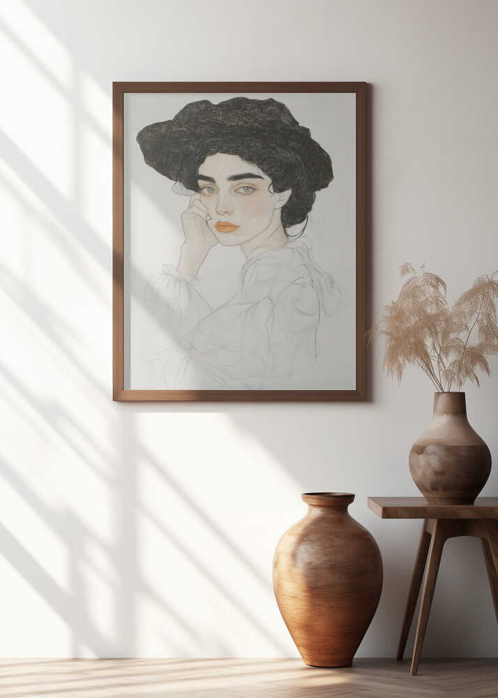 Portrait of a Woman with Expressive Eyes