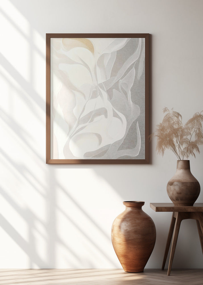 Swirling White and Gray Lines