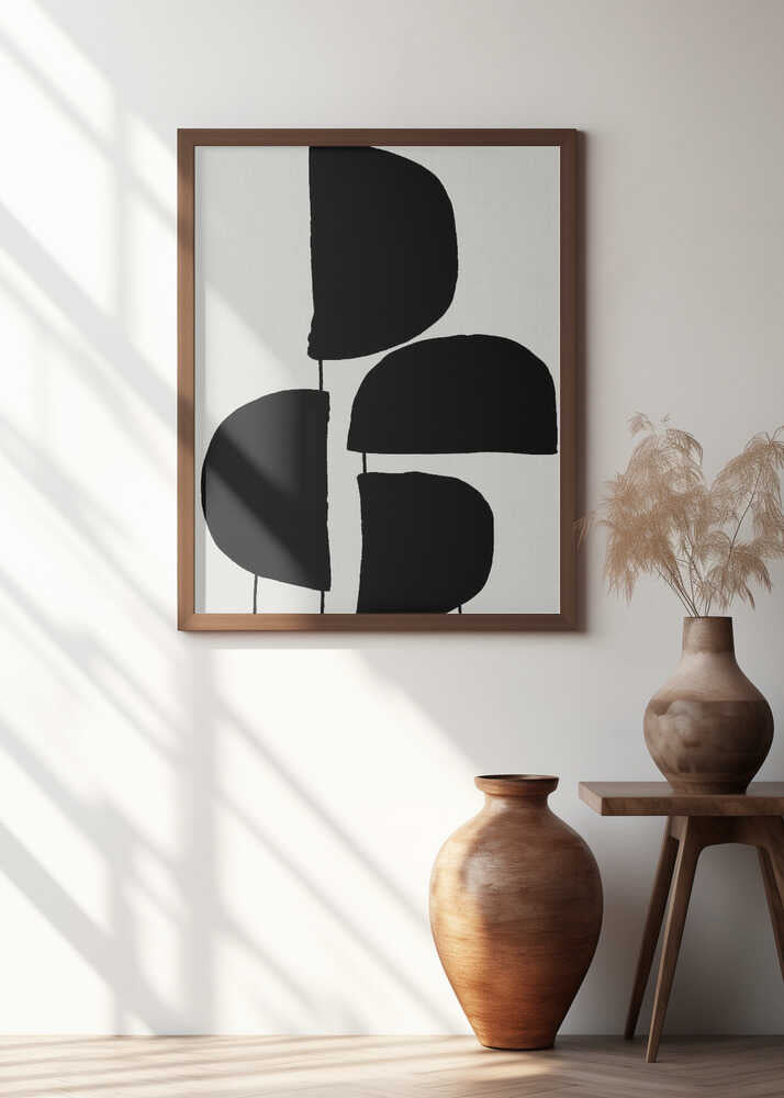 Minimalist Black Abstract Forms