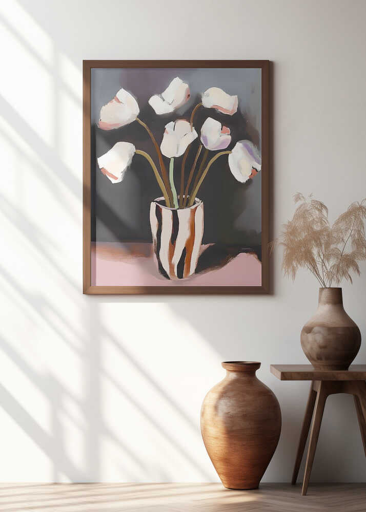 White Tulips in a Vase