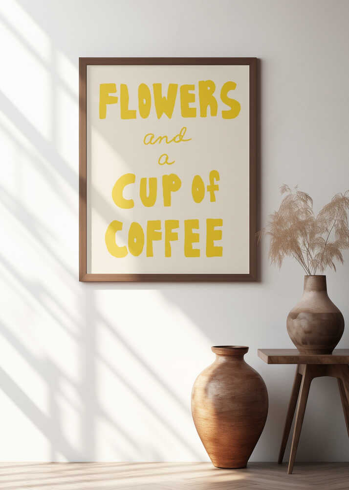 Flowers and a Cup of Coffee