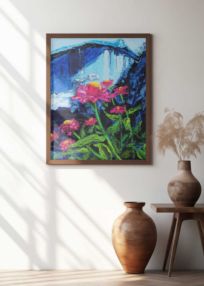 Marigold In the Garden Oil Painting