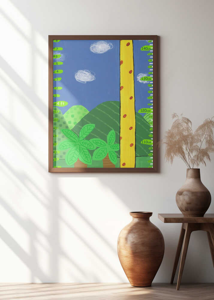 Giraffe Kids Growth Wall Chart By Carla Daly