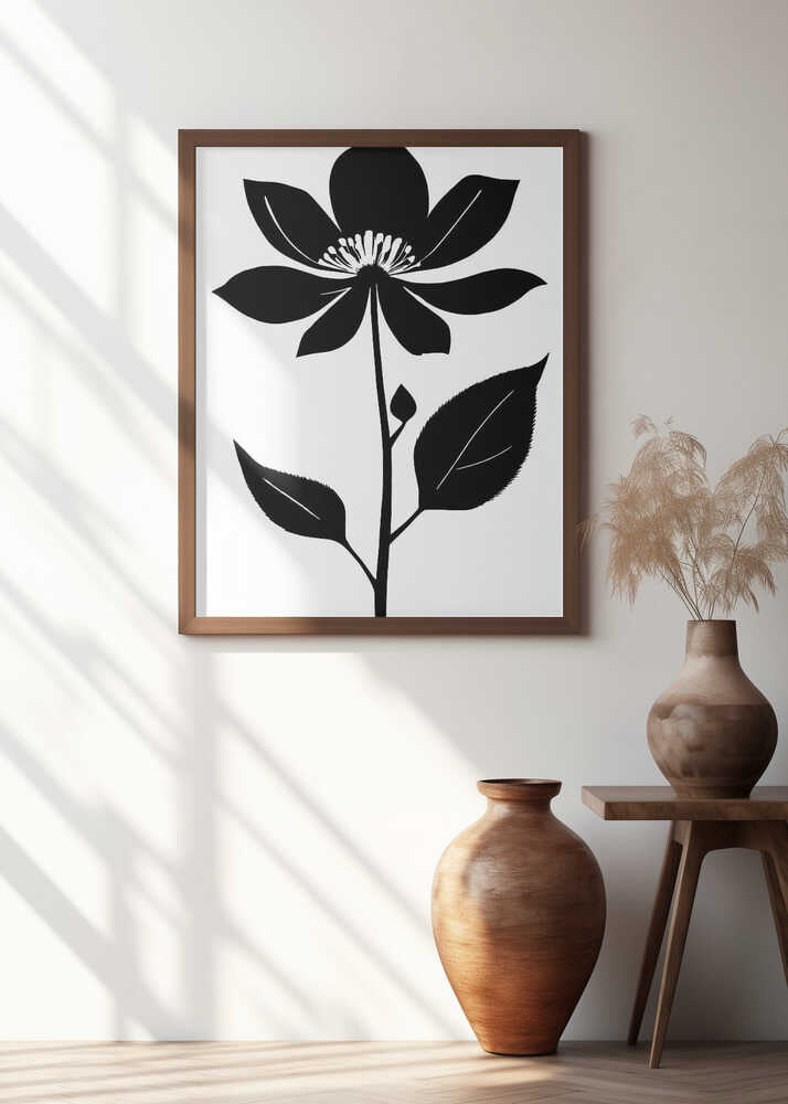 Midnight Bloom: Graphic Florals