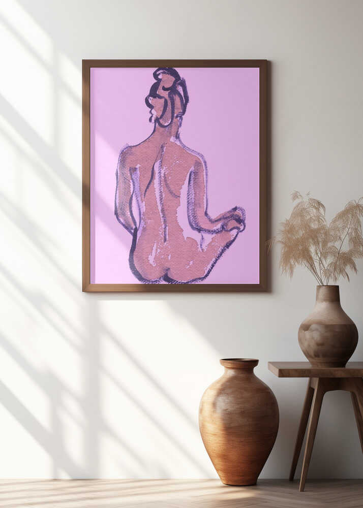 Serene Pink Silhouette