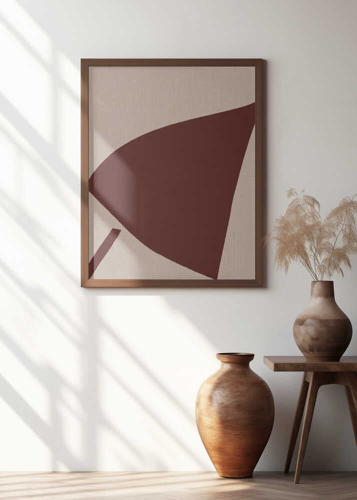 Red Geometric Composition