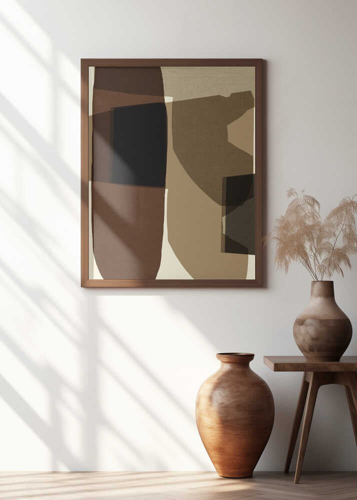 Geometric Shapes And Earthy Tones
