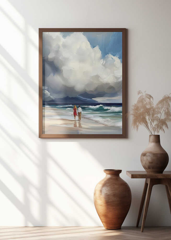 Couple Walking On the Beach