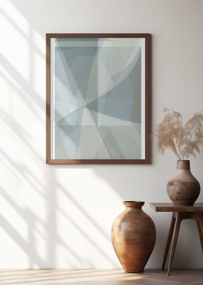 Soft Pastel Shades Forming Geometric Shapes