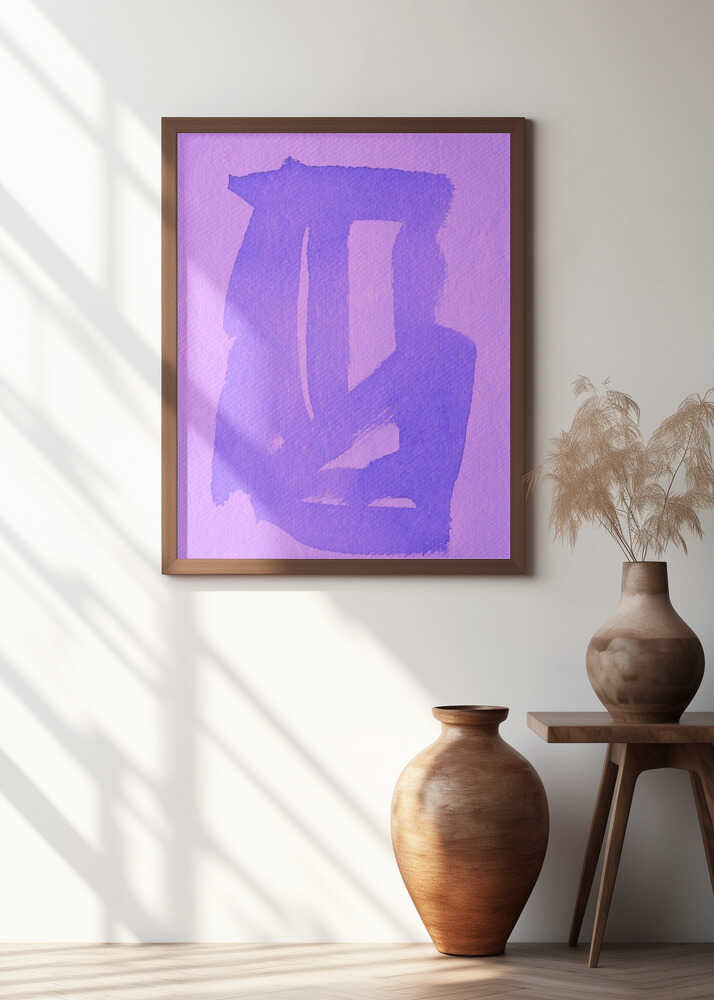 Bold Lavender Brushstrokes