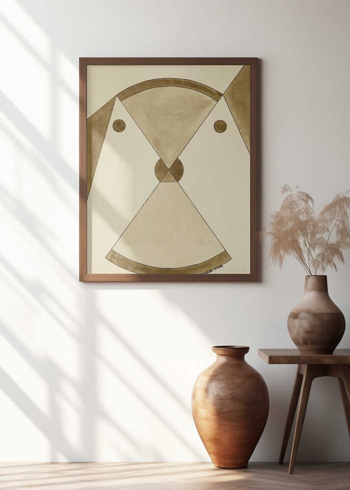 Symmetrical Brown Shapes