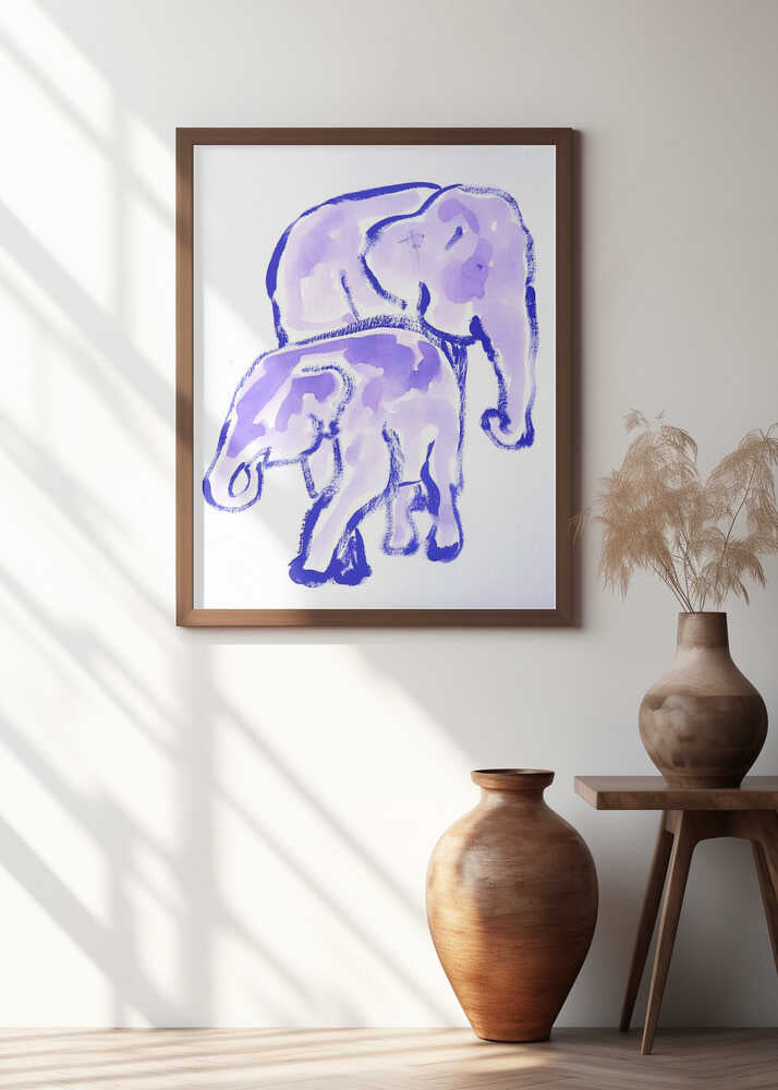 Elephants in Lavender