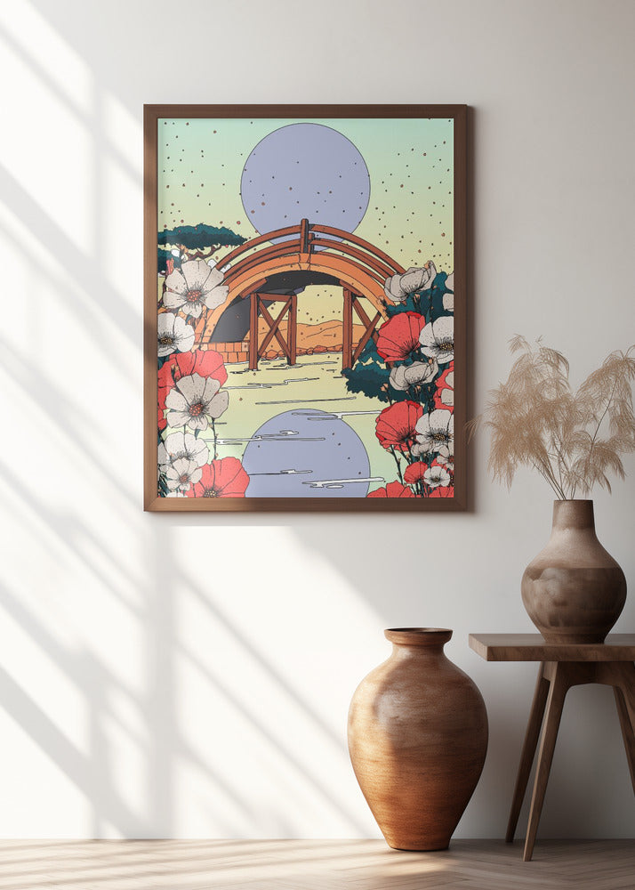 Japanese Bridge Landscape