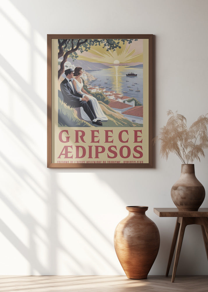 Greece Vintage Travel Poster